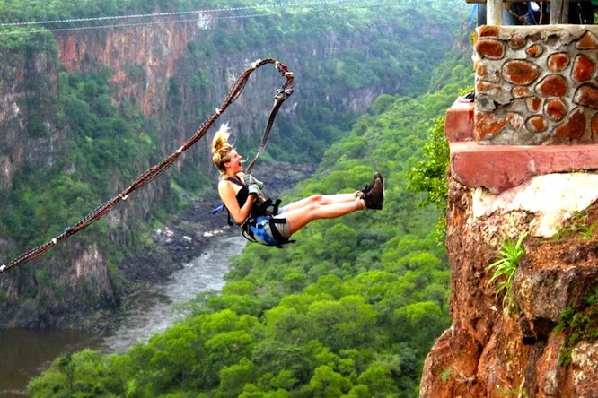 Gorge-Swing ved Victoria Falls